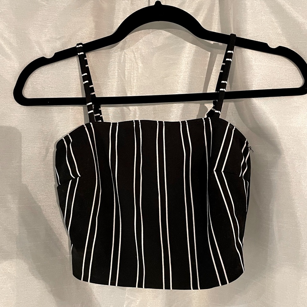 Urban Planet/ReVamped striped cropped tank